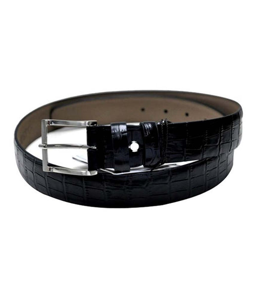 Black Croc Finish Belt