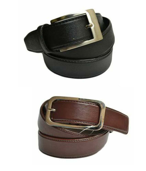 Black Leather Formal Reversible Belt