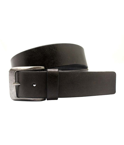 Black Leather Autolock Formal Men's Belt