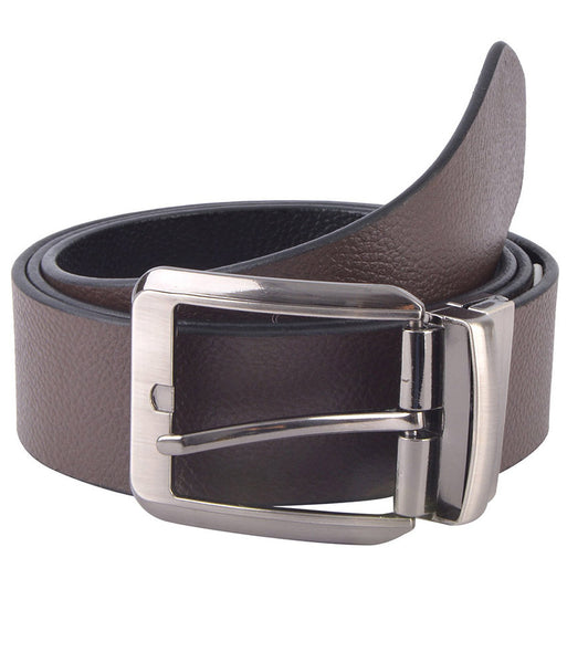 Fashion Black Casual Reversible Belt For Men