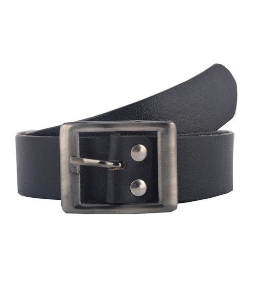 Leather Belt Black Leather Pin Buckle Formal Belt For Men