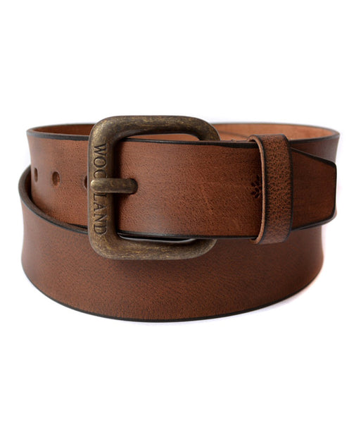 Brown Leather Casual Belt