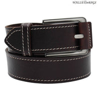 Brown Leather Buckle Belt