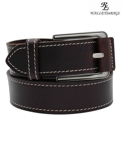 Brown Leather Buckle Belt