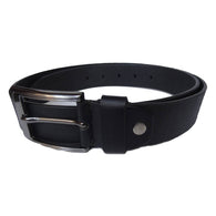 Black Spanish Formal Leather Belt For Men