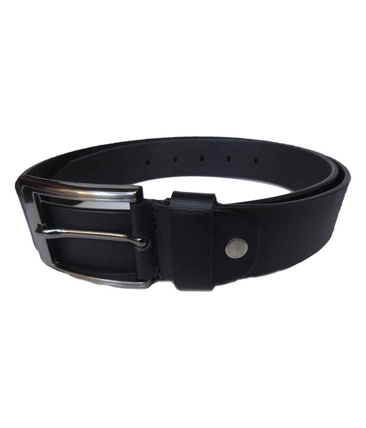 Black Spanish Formal Leather Belt For Men