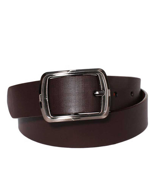 Brown Leather Formal Belt For Men