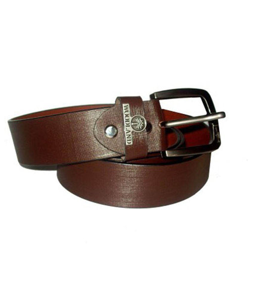 Brown Leather Casual Belt for Men