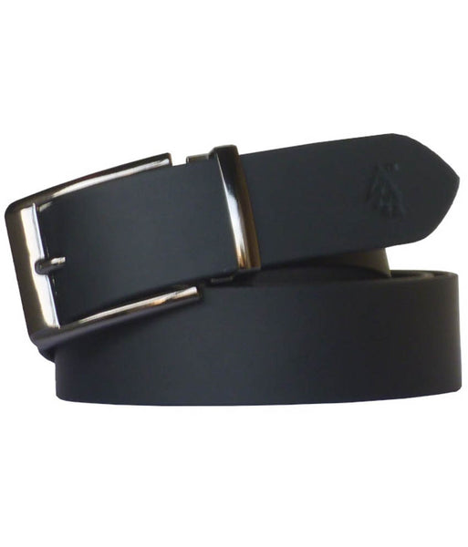 Black Leather Formal Men's Belt