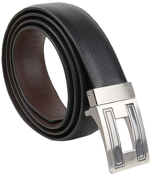 Black Reversible Formal Belt for Men