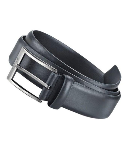 Black Leather Single Casual Pin Buckle Belt For Men