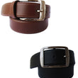 Combo Of Black And Brown Genuine Leather Belts