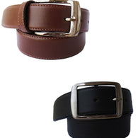 Combo Of Black And Brown Genuine Leather Belts