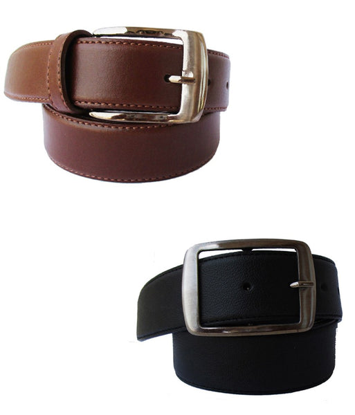 Combo Of Black And Brown Genuine Leather Belts