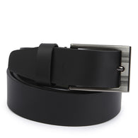 Black Leather Pin Buckle Belt For Men