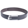 Black Leather Formal Belt for Men