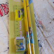 5 colorful wooden pencils for classroom activities