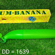 Compact foldable umbrella, banana shape, stylish design.