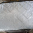 Aluminum foil cover for small air conditioners, protects from dust and weather.