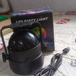 LED disco light with rotating colors, ideal for home and events