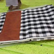 Pillow Covers, Leather & Cotton Cushion Covers (17 × 17 Inch / 1 Pair / 2 Pc)