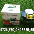 Chopper with blades for easy vegetable and fruit cutting