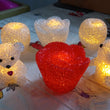 MULTI SHAPE SMALL LIGHT LAMPS LED SHAPE CRYSTAL NIGHT LIGHT LAMP (6 PC SET)