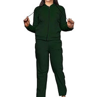 Green Girls 2 Pcs Sweatsuit and Sweatpant Set