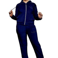 Blue Girls 2 Pcs Sweatsuit and Sweatpant Set