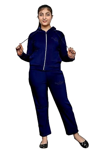 Blue Girls 2 Pcs Sweatsuit and Sweatpant Set