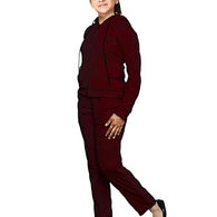 Maroon Girls 2 Pcs Sweatsuit and Sweatpant Set