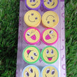 Emoticon Stamps 10 pieces in Round Shape Stamp (Multicolor / 10 Pc)