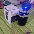 Portable Car Ashtray with Lid and Blue LED Light (1 Pc)