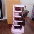 Rotating Spice Jars Vertical Rotatable Seasoning Box 5 Section / Tier With 5 Spoon (1 Set)