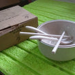 Rice Bowl Noodle 1 Bowl with 1 Lid and Handle Wheat Straw Noodle Bowls with Wheat Straw 1 Fork, 2 Chopsticks, 1 Spoon for Soup Salad Snack Set (6 Pcs Set)