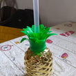 Plastic Pineapple Cups with Straw (1 Pc) - Party Favors, Hawaiian, Beach