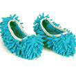 Multi-function cleaning slippers with washable mop pads.