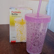 Plastic Reusable Sipper Tumbler with Lid and Straw (1 Pc / 500 ML / Mix Color / 1 Pc)