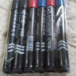 Set of permanent markers for various uses