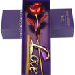 Beautiful gold rose with stand and gift box, special gift