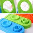 Egg cutter and slicer with multiple segments for quick and precise cuts.