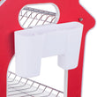 Three-tier dish rack for efficient kitchen storage