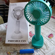 Portable Handheld Fan With 3 Speeds Battery Operated Fan Rechargeable Multi Colors As Base Phone Holder Fan (Battery Included)