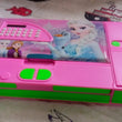 pink color pencil box with calculator