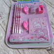 Kids' complete stationery set with diary and pencils.