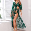 Stylish Sheer Net Top and Skirt Set