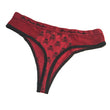 Seductive Soft Red And Pink Thong Panties Set Of 2