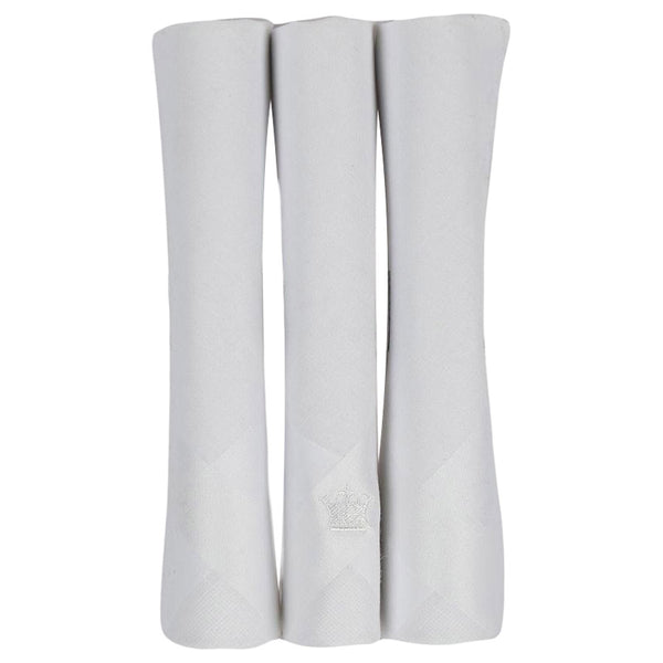 White Cotton Handkerchief (3 Pack) for Men