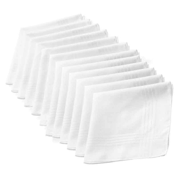 Craft Cotton Men's Handkerchief 12 pack