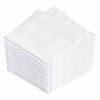 White Cotton Handkerchief for Men - Pack of 6